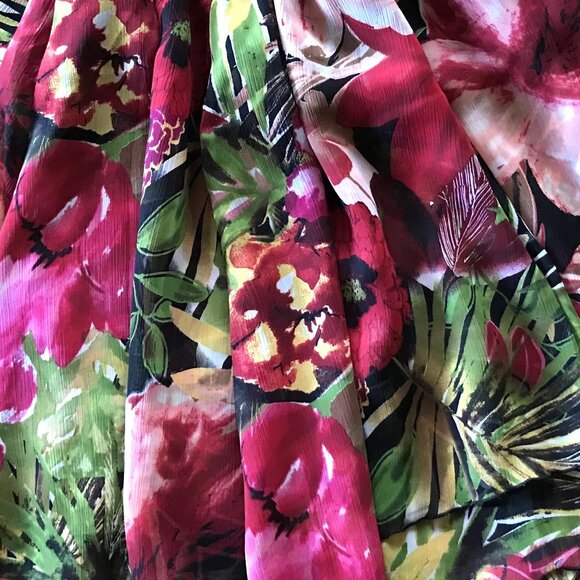 Handmade Girl’s Party Dress Size 10: Ruffled Floral Spring Summer Princess Dress - Picture 4 of 12